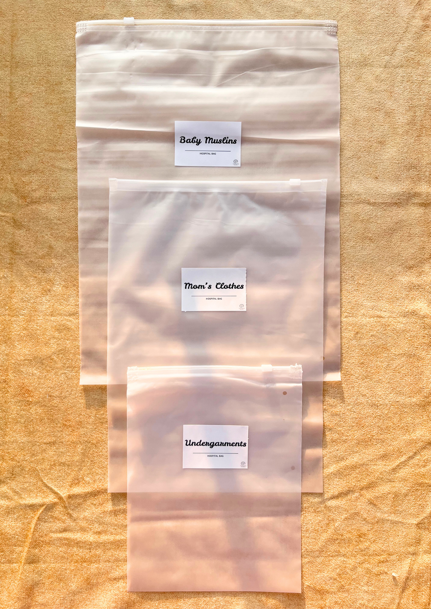Hospital Bag Organizer Pouches