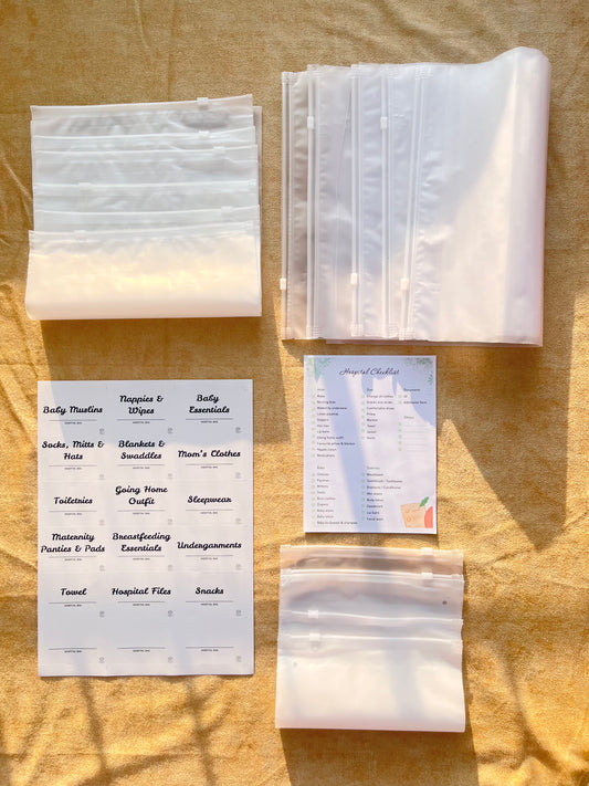 Hospital Bag Organizer Pouches