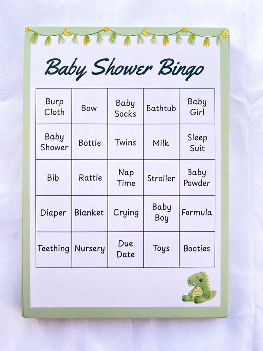Baby Shower Bingo Cards Game