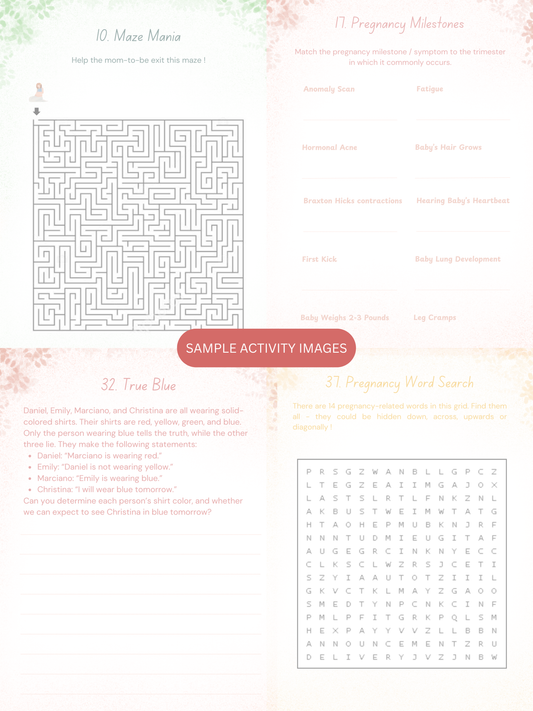Pregnancy Brain Activities Vol 2. (Digital Product)