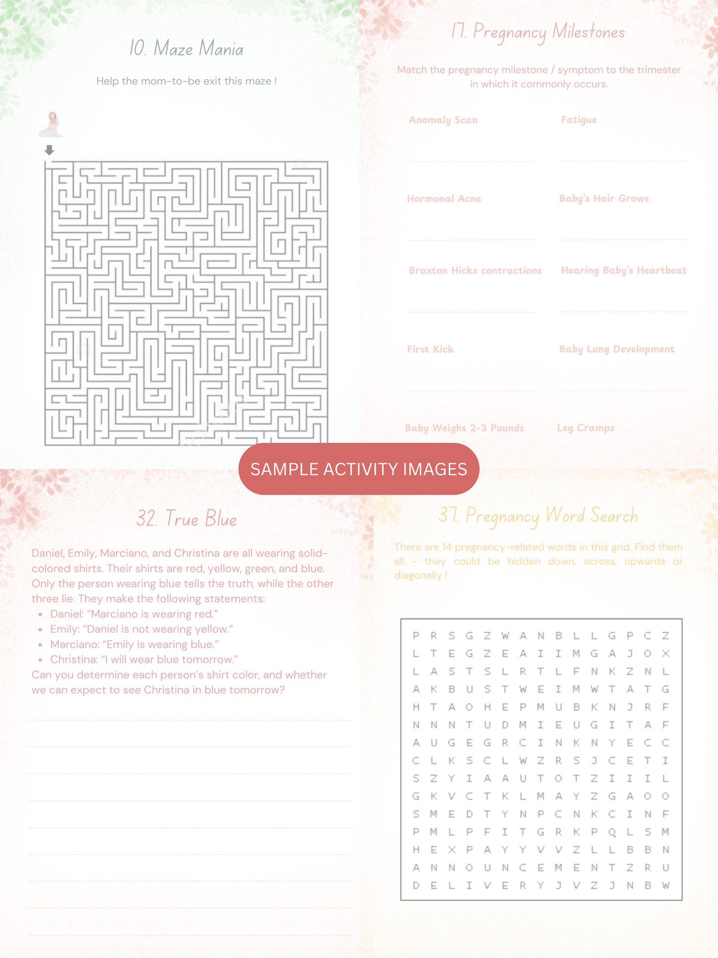 Pregnancy Brain Activities Vol 2. (DIGITAL PRODUCT)