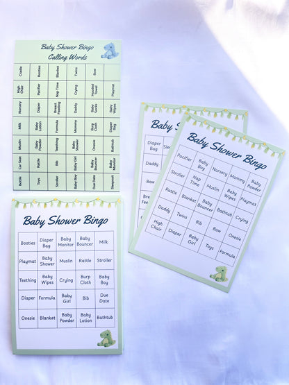 Nurturing Kosha Baby Shower Bingo Cards Game