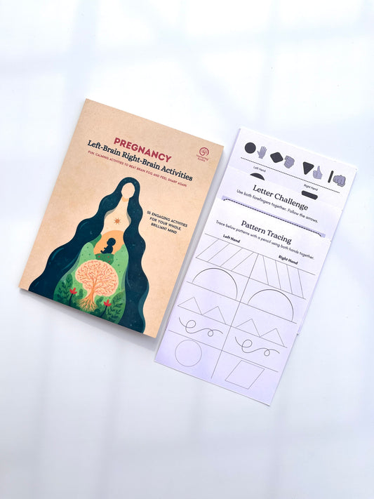 Nurturing Kosha Book Pregnancy Left-Brain Right-Brain Activity Book & Cards Combo (NEW)