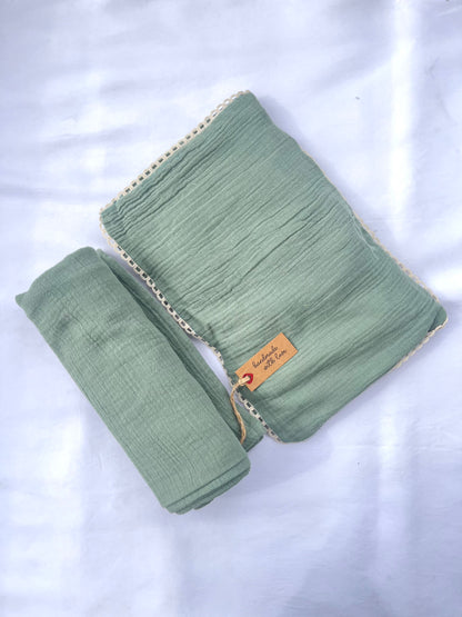 Nurturing Kosha Newborn Mustard Seed Pillow & Swaddle Set