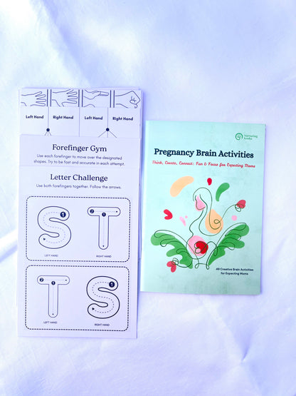Nurturing Kosha Pregnancy Activity Books & Left-Brain Right-Brain Cards Set