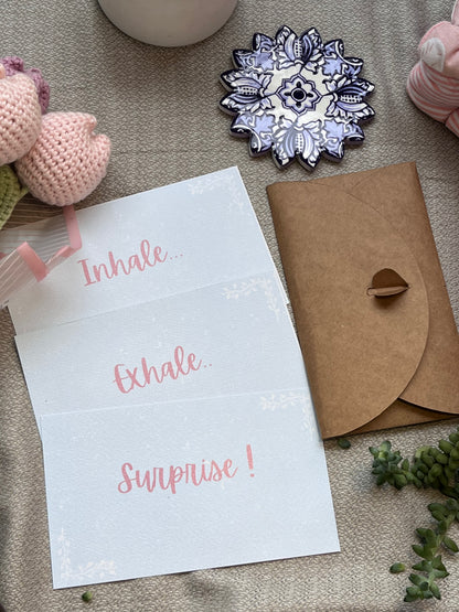 Nurturing Kosha Pregnancy Announcement Card for Nana-to-be and Nani-to-be