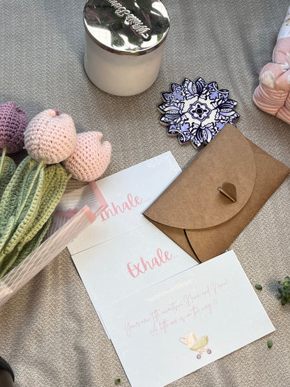 Nurturing Kosha Pregnancy Announcement Card for Nana-to-be and Nani-to-be
