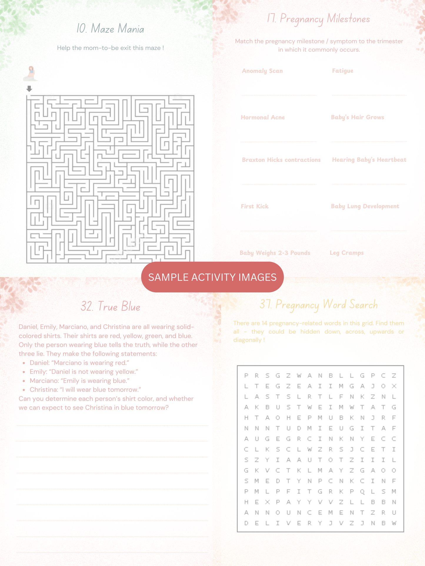 Pregnancy Brain Activity Bundle - Book + PDF