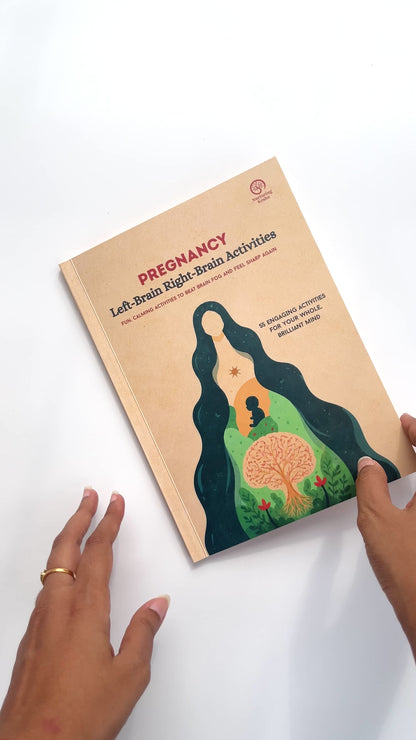 Pregnancy Left-Brain Right-Brain Activity Book & Cards Combo (NEW)